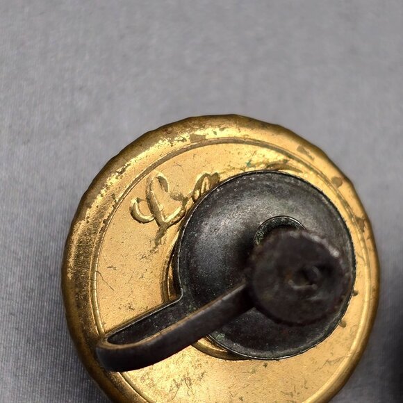 VTG Faceted Moonstone Earrings 19.6mm Ornate Flame Prongs Screw Back Signed La? - Picture 5 of 10